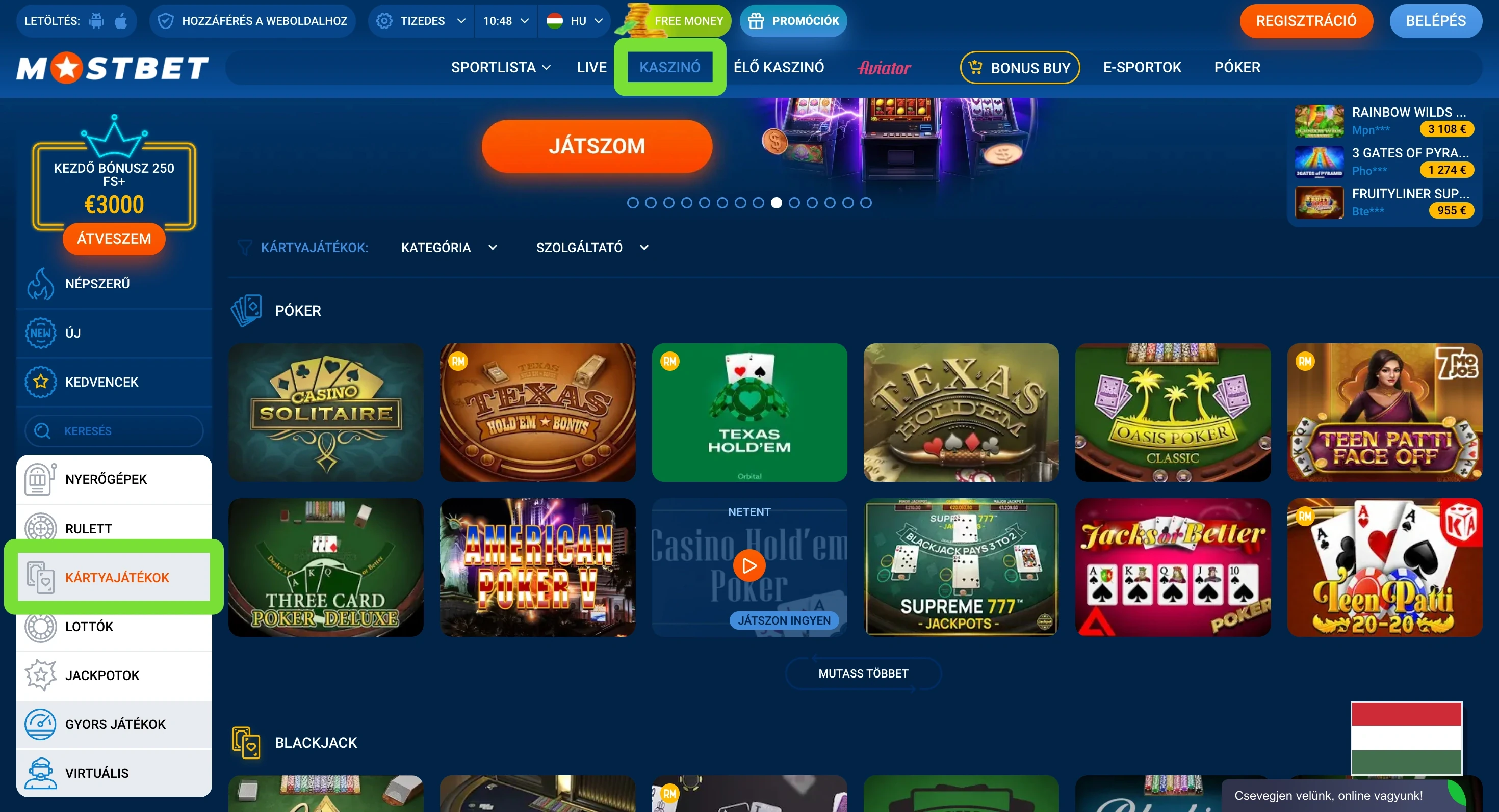 Mostbet népszerű casino játékok kategóriája Mostbet népszerű casino játékok kategóriája